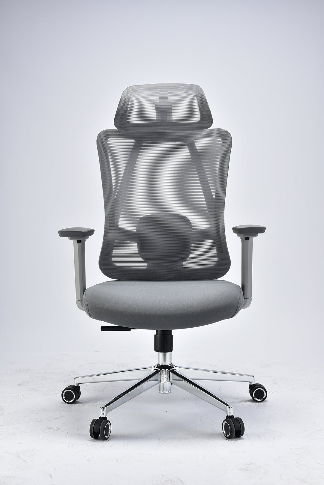 JOHOOFURNITURE 삼각 등받이 지지 사무용 의자 회색 N839