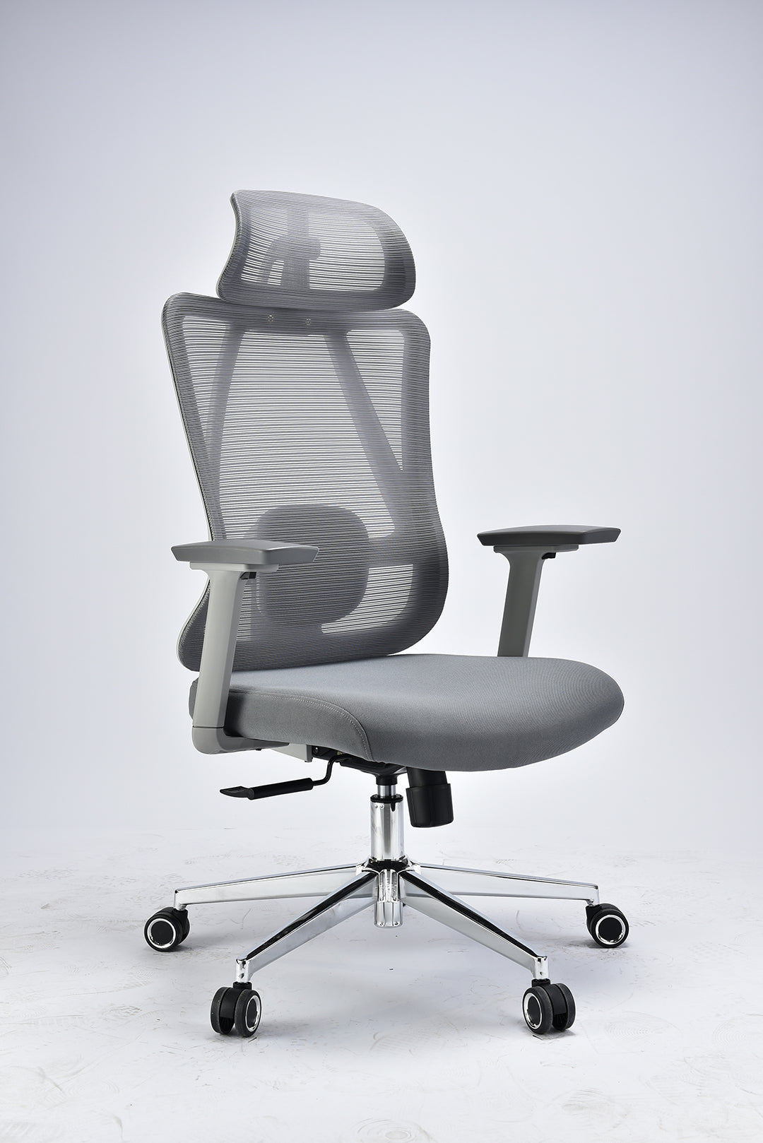 JOHOOFURNITURE 삼각 등받이 지지 사무용 의자 회색 N839