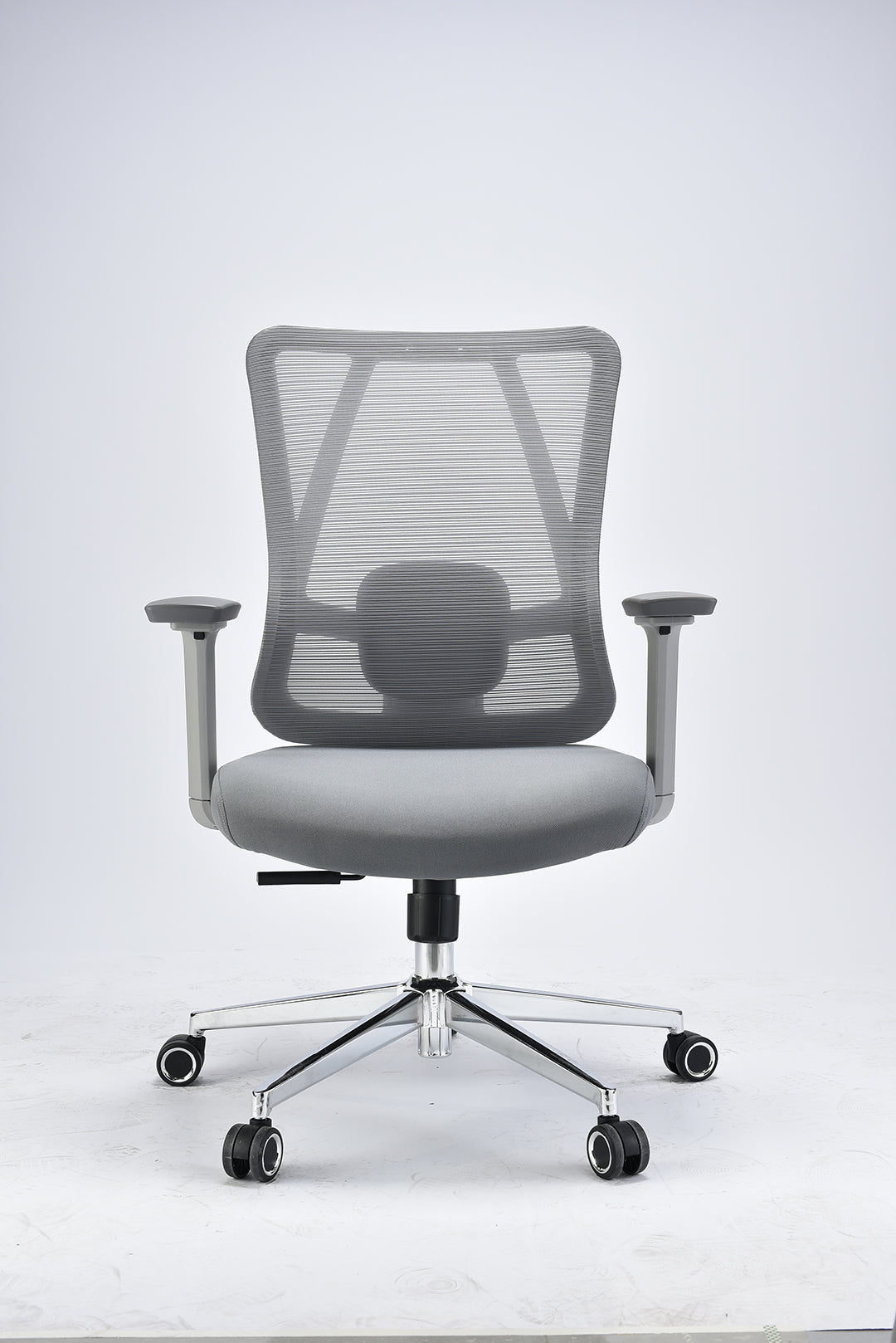 JOHOOFURNITURE 삼각 등받이 지지 사무용 의자 회색 N839
