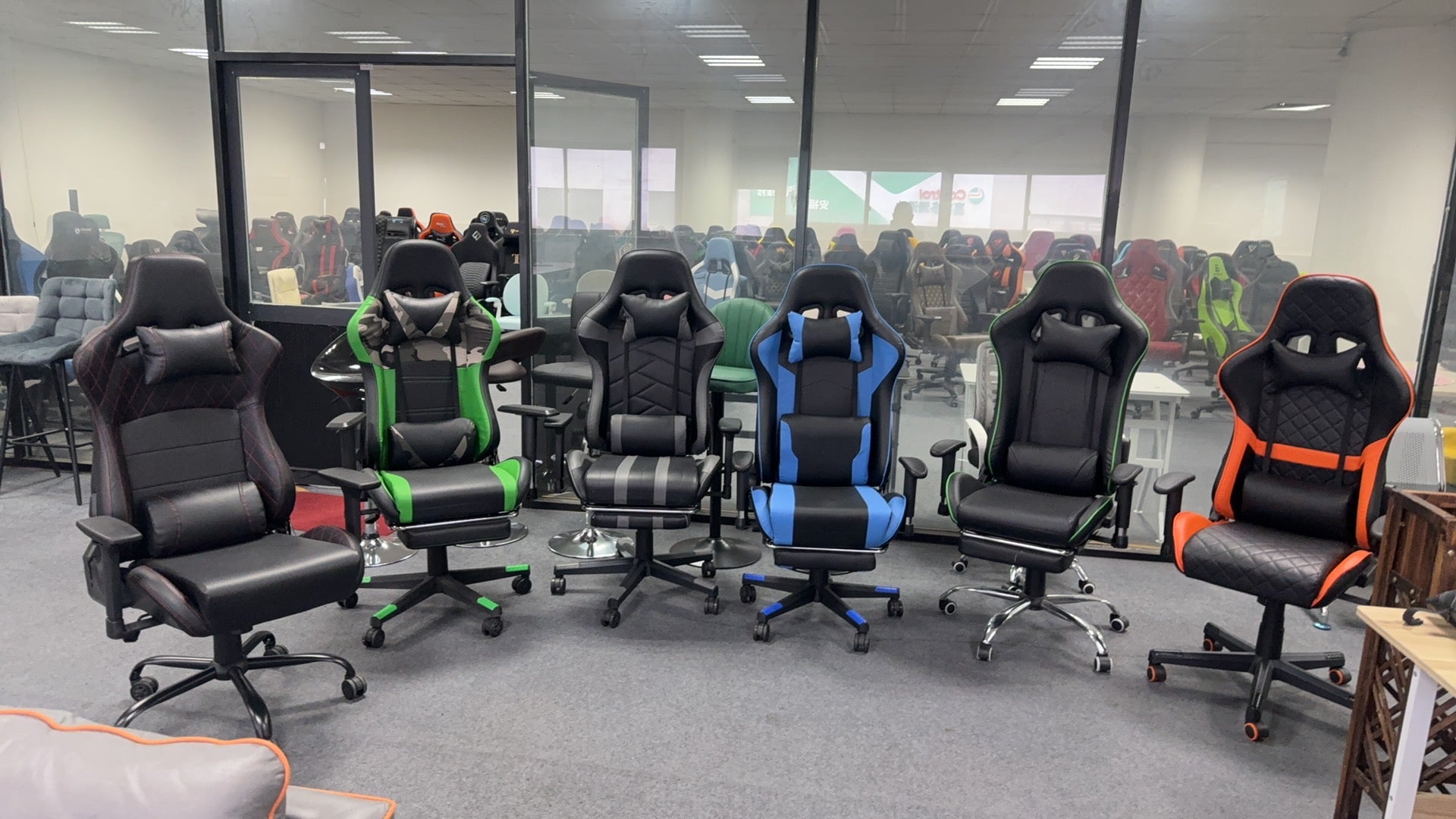 JOHOOFURNITURE Mould Foam Gaming Chair All Black OEM ODM YJ05