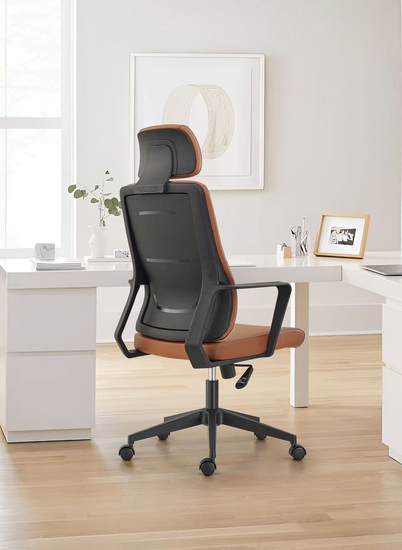 Johoofurniture New Design All Mould Foam Leather Chair A11