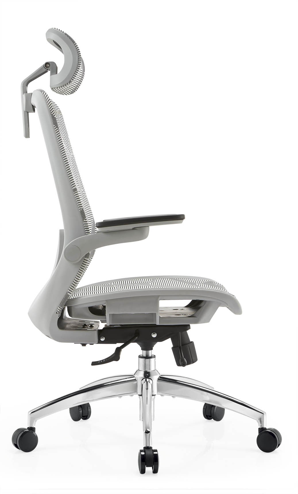 JOHOOFURNITURE Armrest 2D flip-up armrests Detachable Base Grey Plastic mesh chair A2-H13