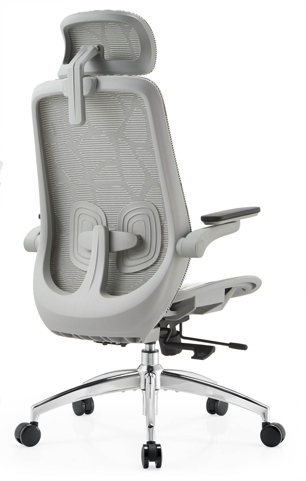 JOHOOFURNITURE Armrest 2D flip-up armrests Detachable Base Grey Plastic mesh chair A2-H13