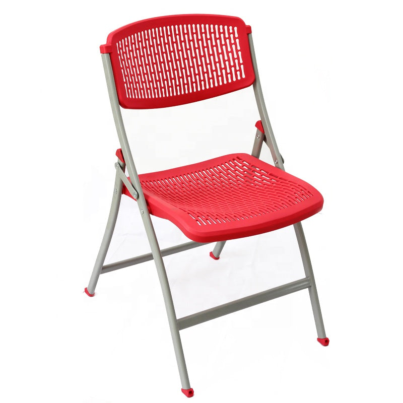 Openwork Back and Seat Cushion Folding Chairs Big Size Chair #9020