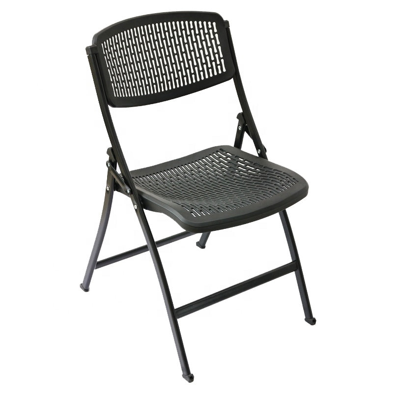 Openwork Back and Seat Cushion Folding Chairs Big Size Chair #9020