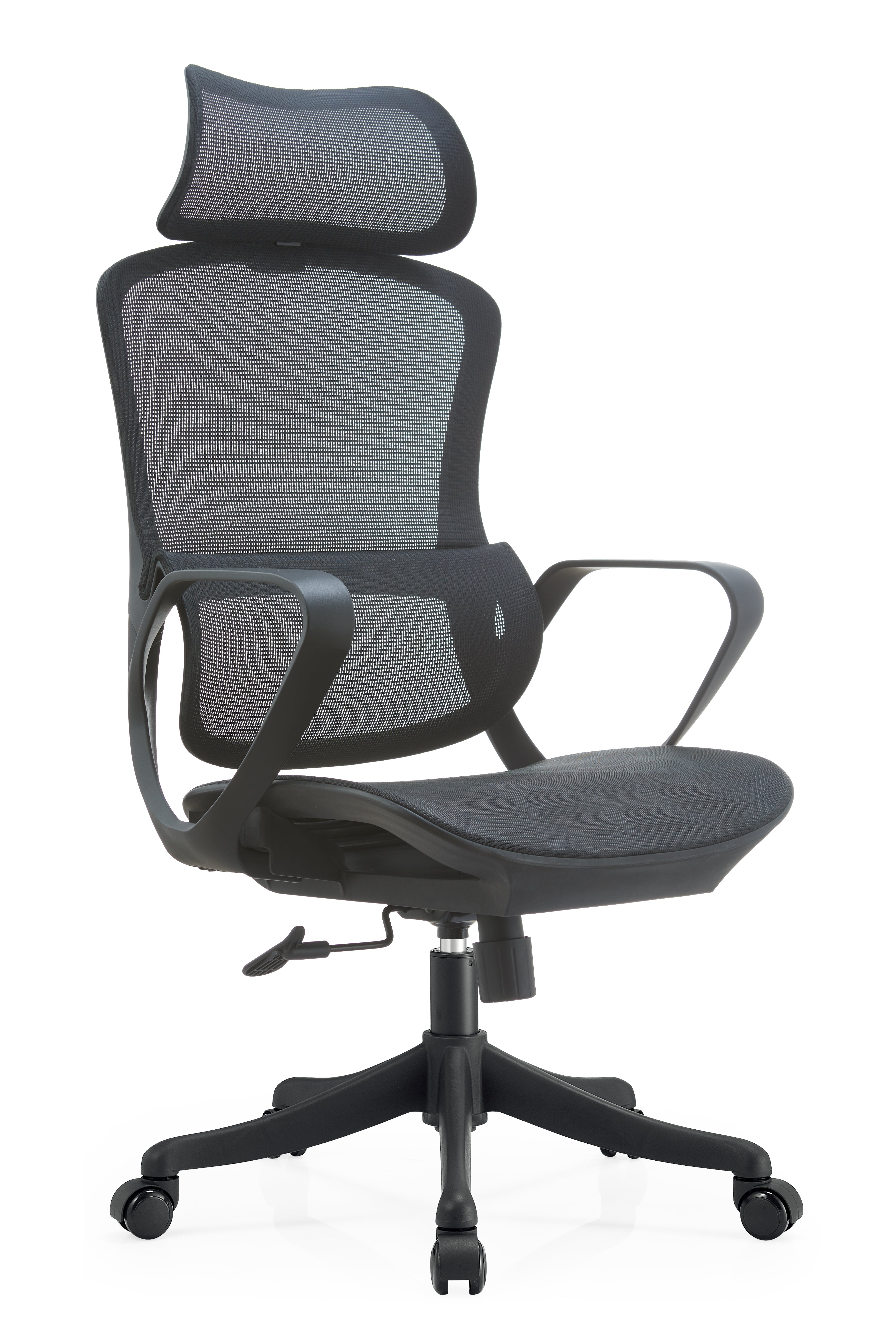 JOHOOFURNITURE Cost-effective Staff Office Chair All Mesh with Soft Lumbar Support YC80