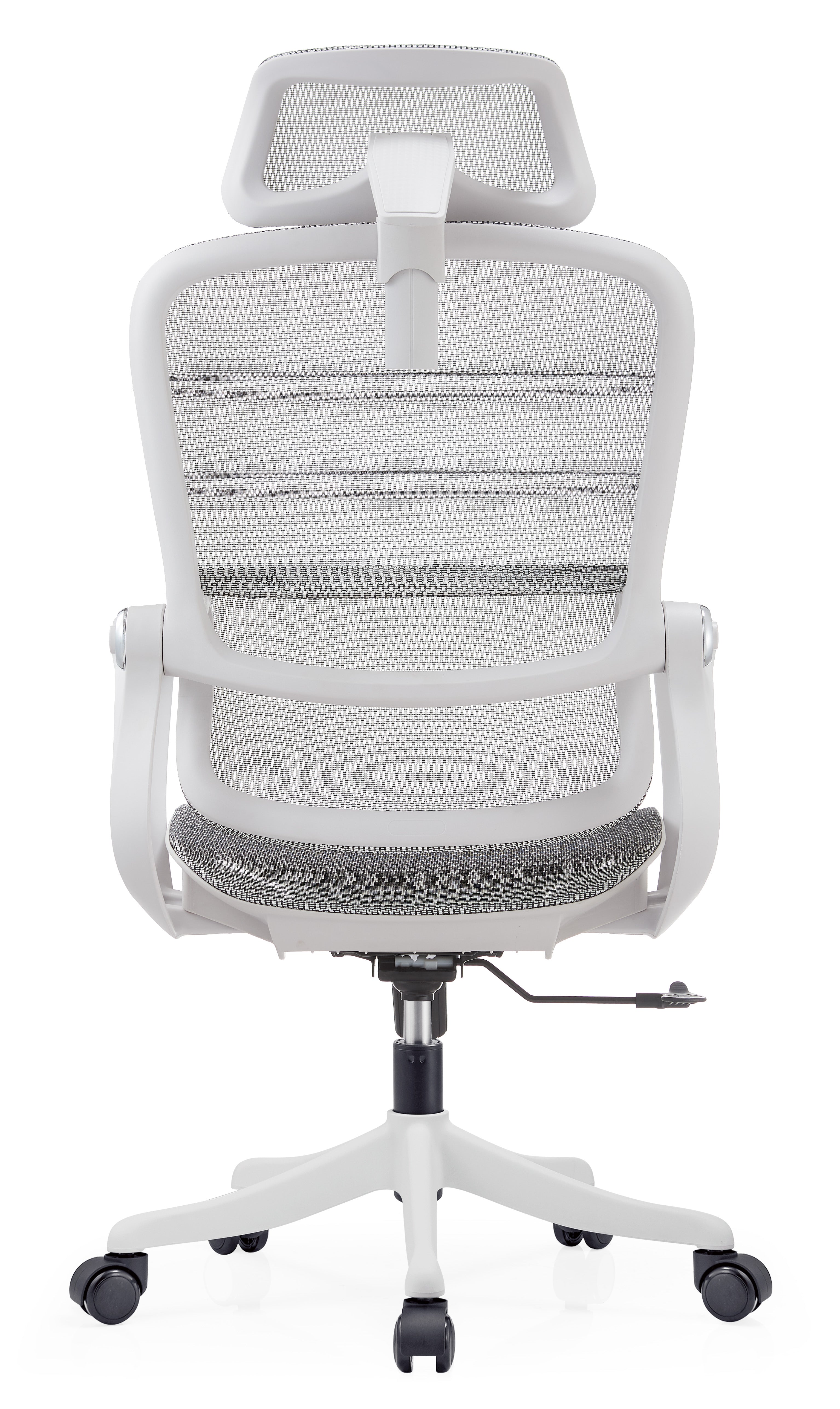 JOHOOFURNITURE 2026 Ergonomic Chair Upgrade Wavy Back Conform Design Grey Plastic K3