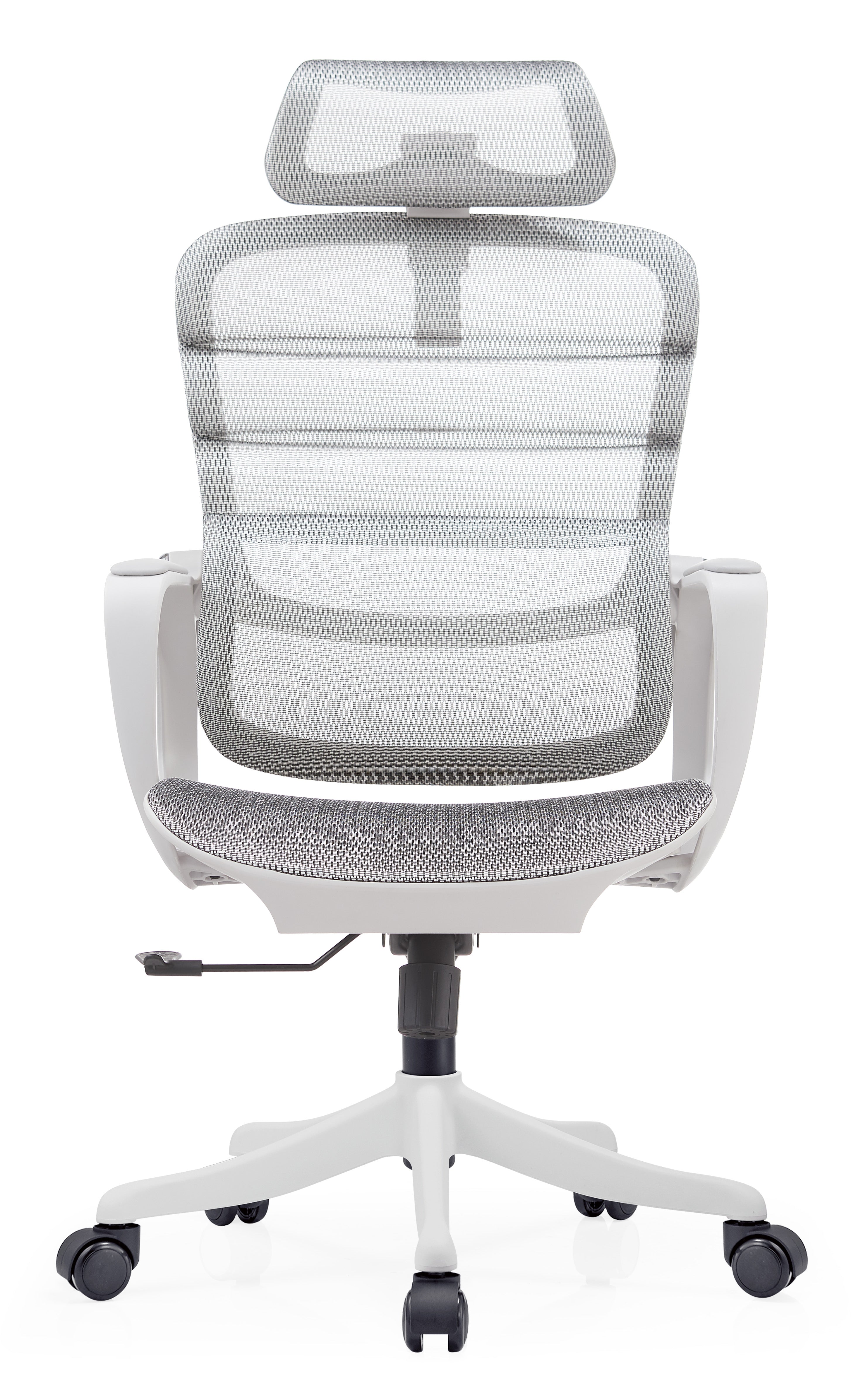 JOHOOFURNITURE 2026 Ergonomic Chair Upgrade Wavy Back Conform Design Grey Plastic K3