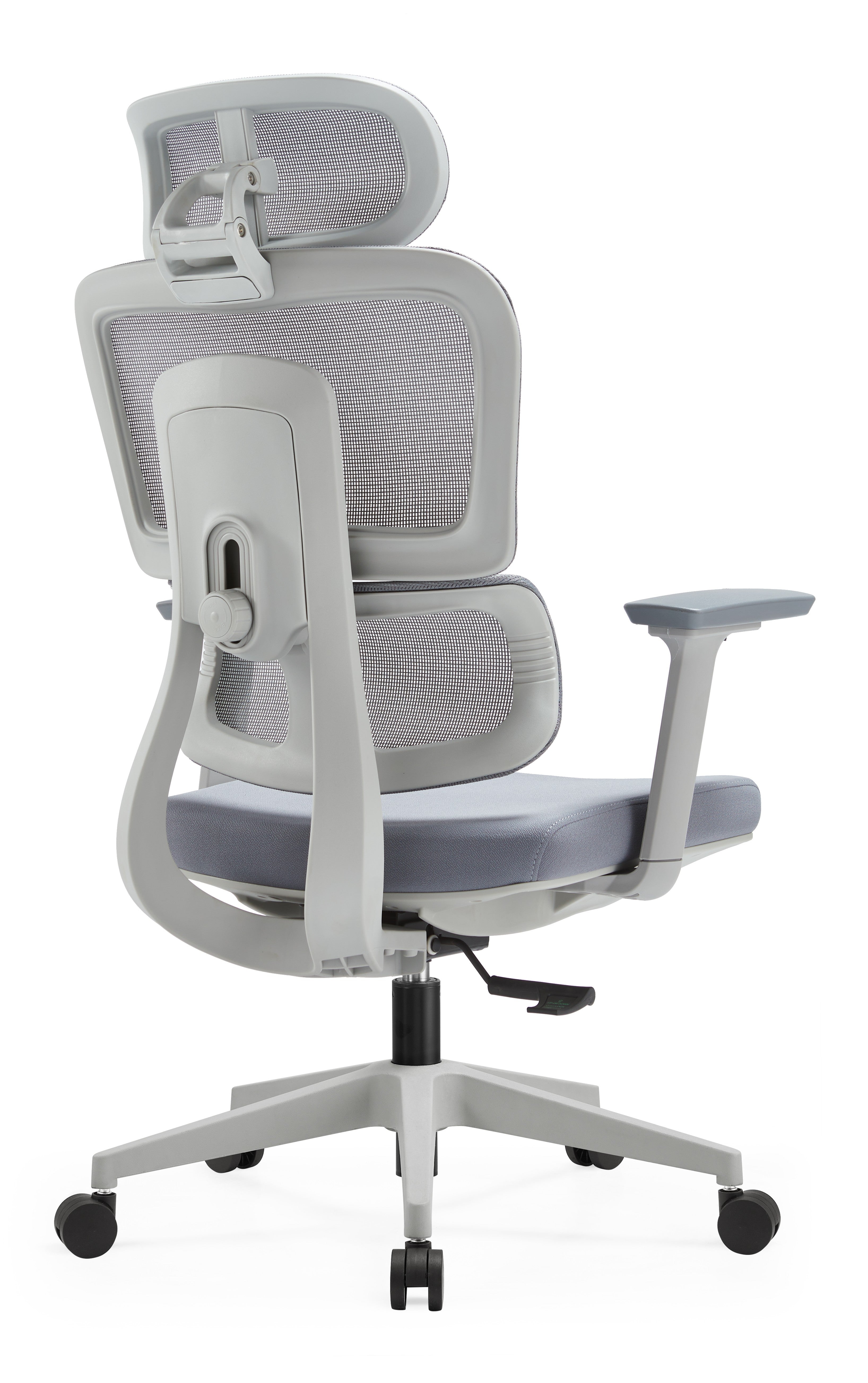 JOHOOFURNITURE Backrest Height Adjustable Mould Foam Seat Chair NX166 Grey Plastic
