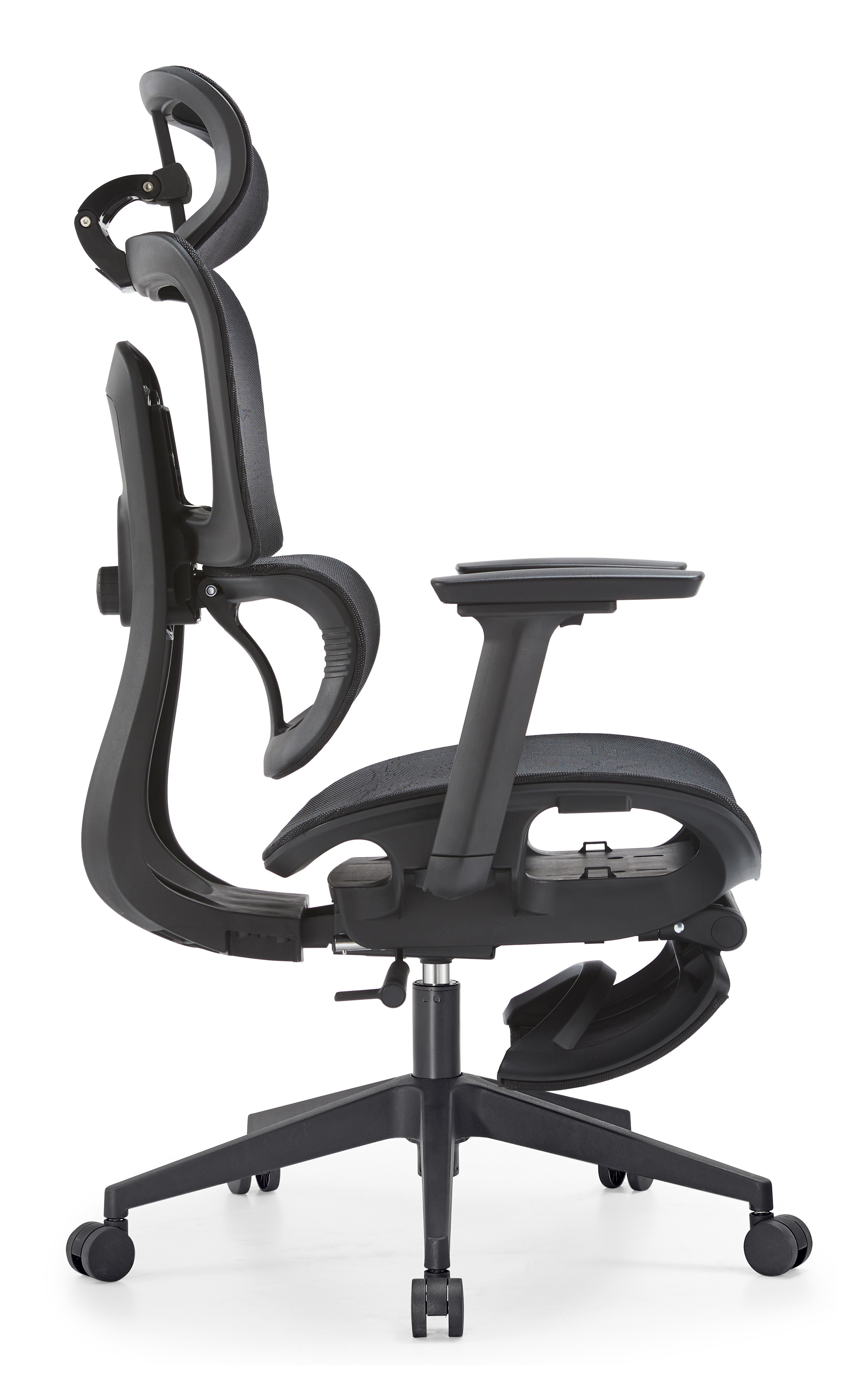 JOHOOFURNITURE Backrest Height Adjustable All Mesh Chair NX166 Footrest Optional