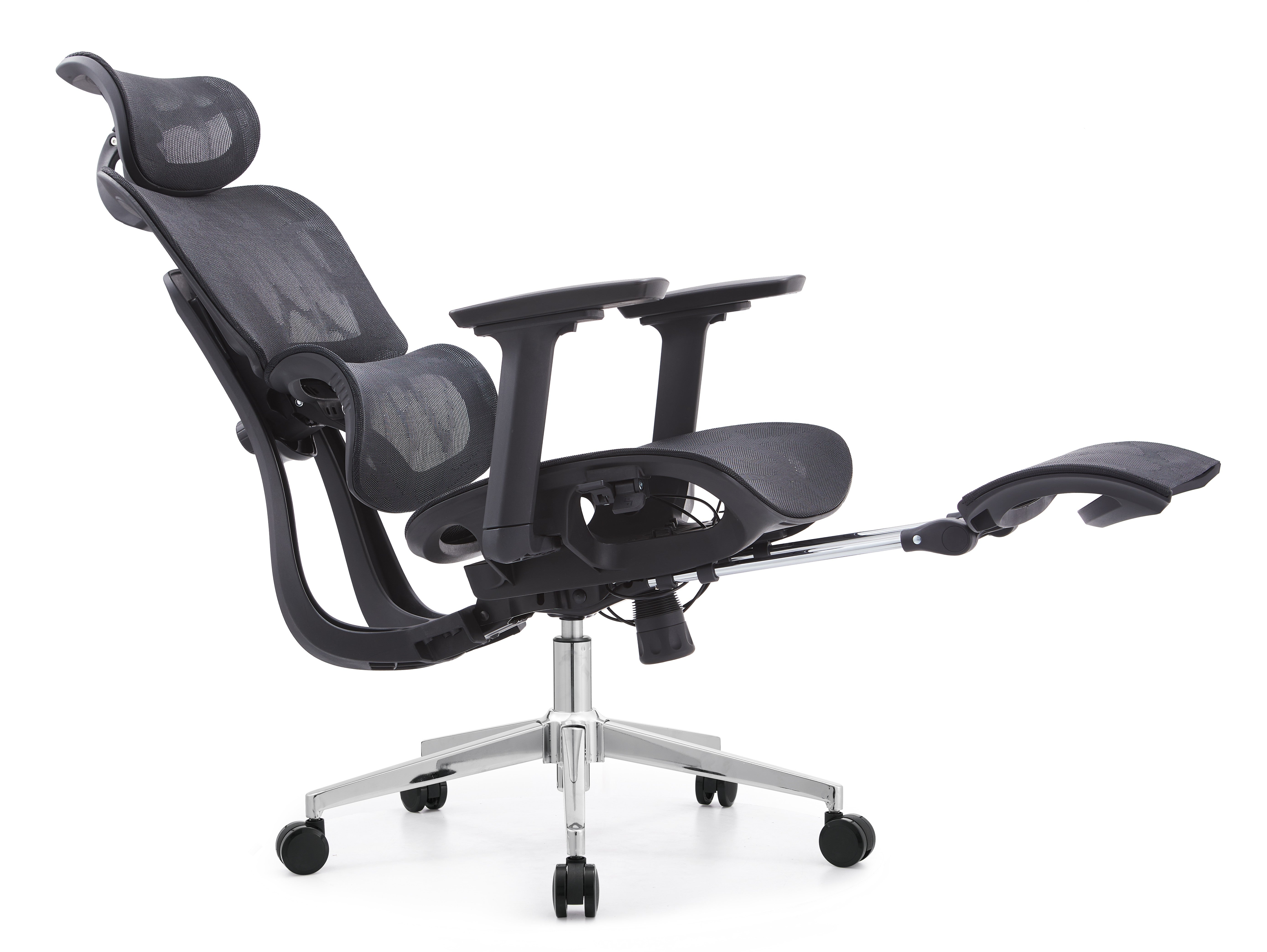 JOHOOFURNITURE Backrest Height Adjustable All Mesh Chair NX166 Footrest Optional