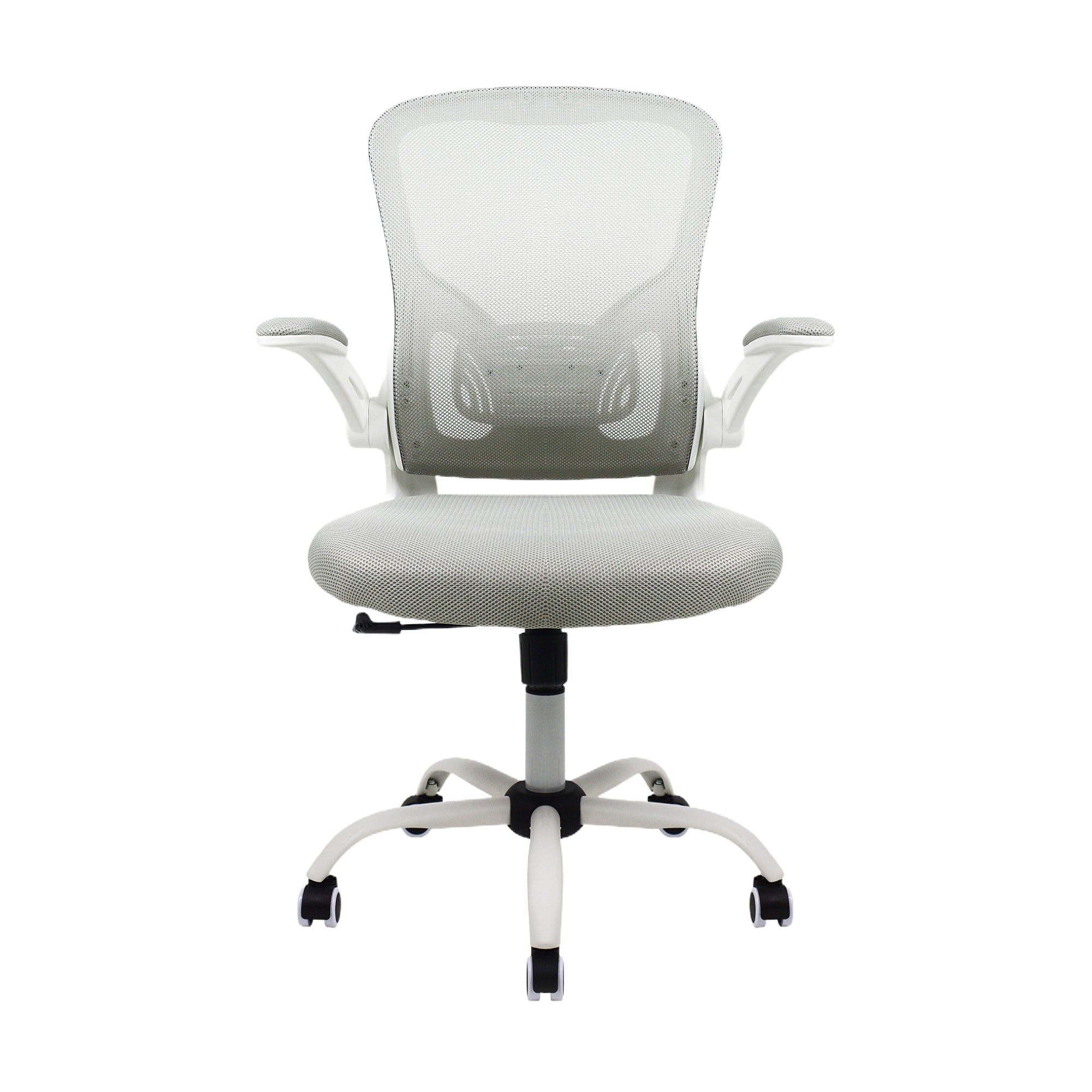 JOHOOFURNITURE Lift UP Armrest Staff Chair Q072 White Color