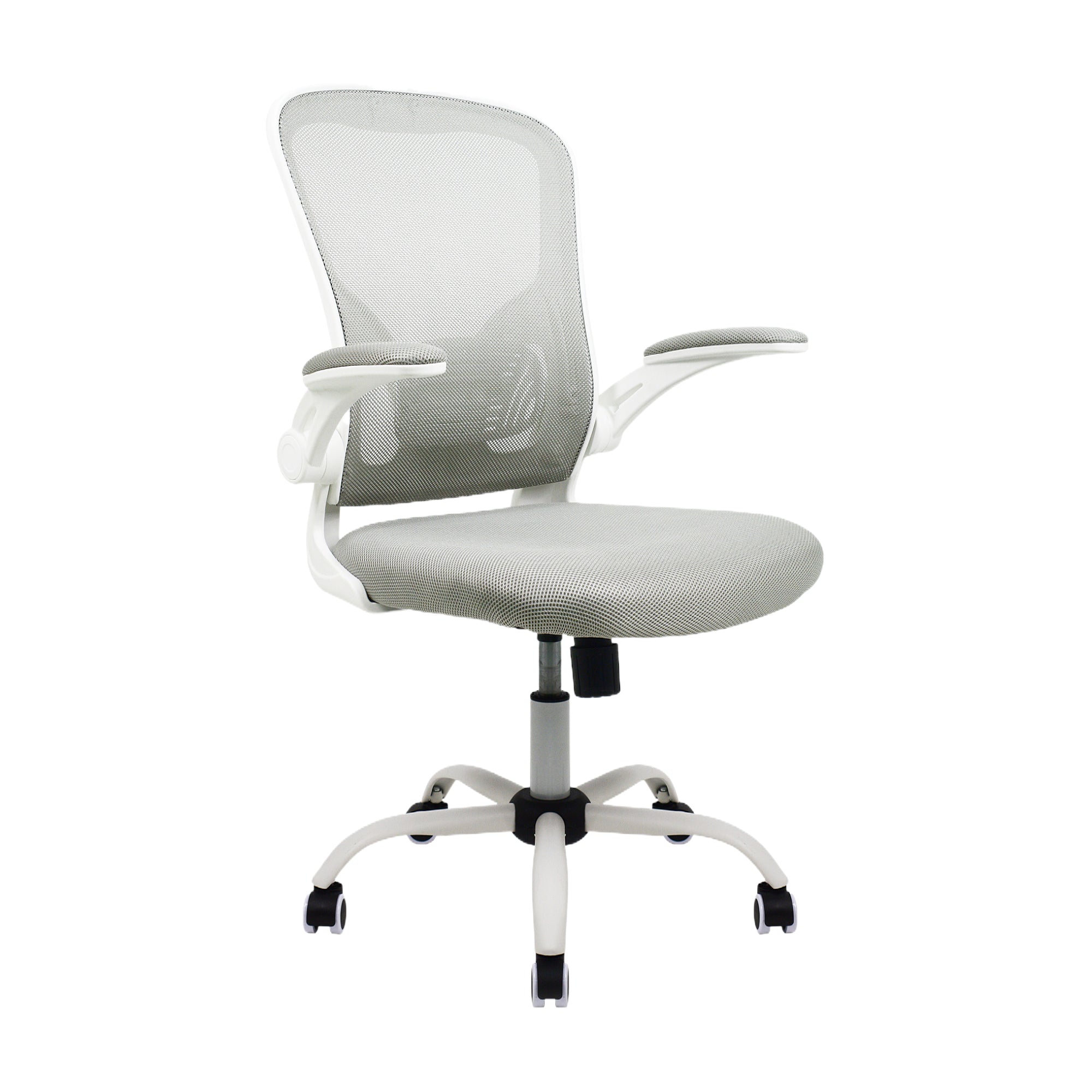 JOHOOFURNITURE Lift UP Armrest Staff Chair Q072 White Color