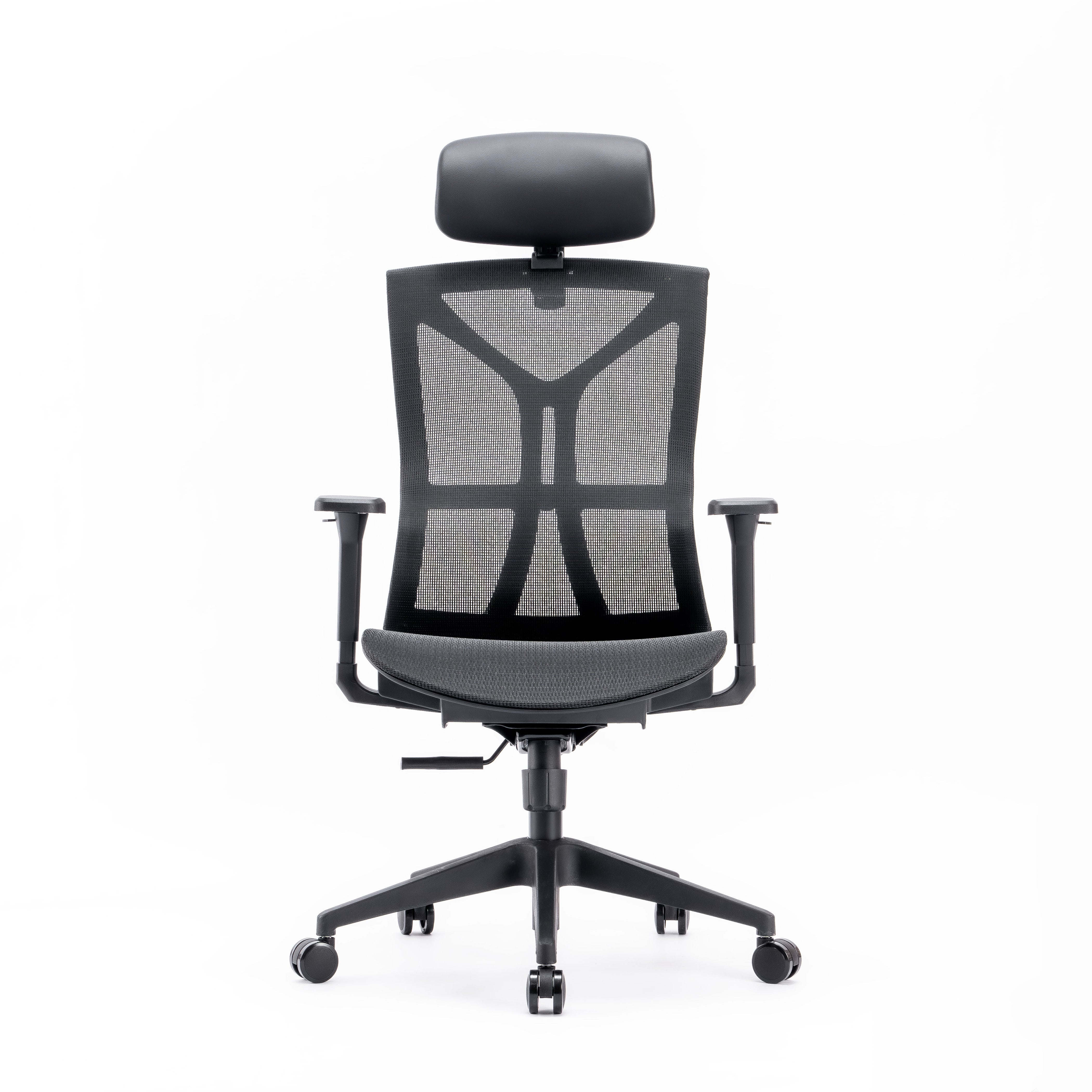Johoofurniture Manager Chair can with PU Leather Headrest Mesh Chair YS836