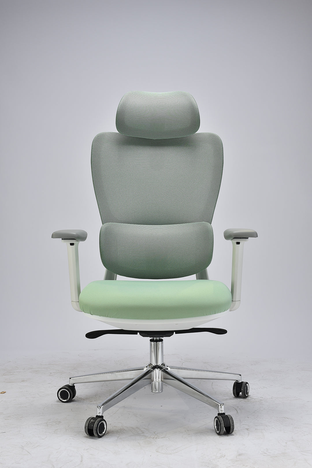 JOHOOFURNITURE Premium-Ergonomiestuhl – Multifunktionales Modell grauer Kunststoff N833