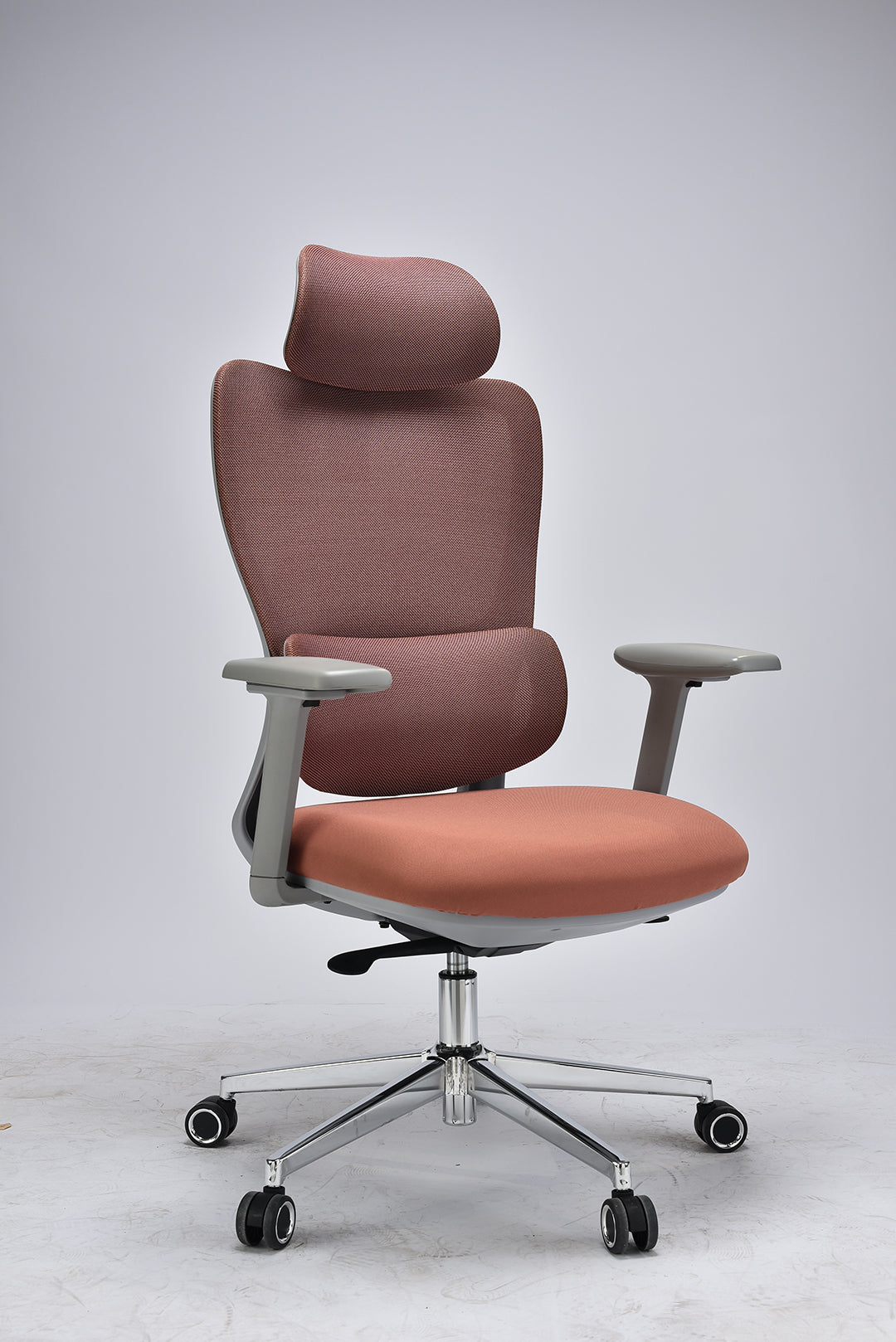 JOHOOFURNITURE Premium-Ergonomiestuhl – Multifunktionales Modell grauer Kunststoff N833