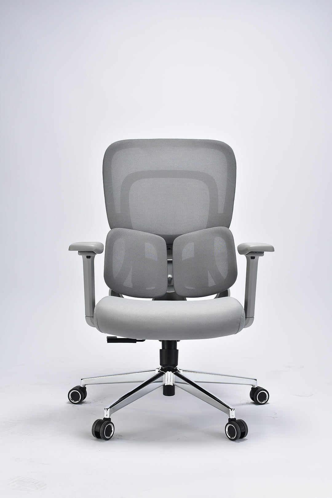 JOHOOFURNITURE Uusimman toimistotuolin kolmivyöhykkeinen lannerangan tuki  N837 Grey