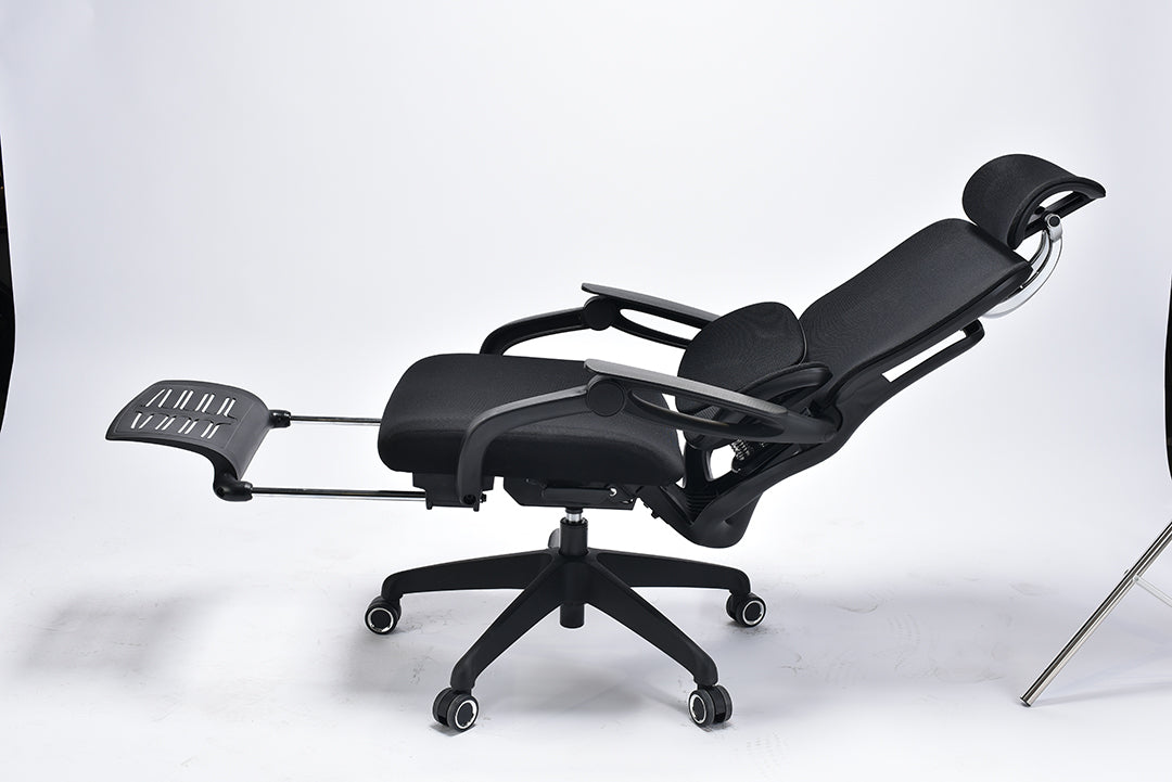 JOHOOFURNITURE Three-zone lumbar support design in the latest office chair With Footrest pedalN837