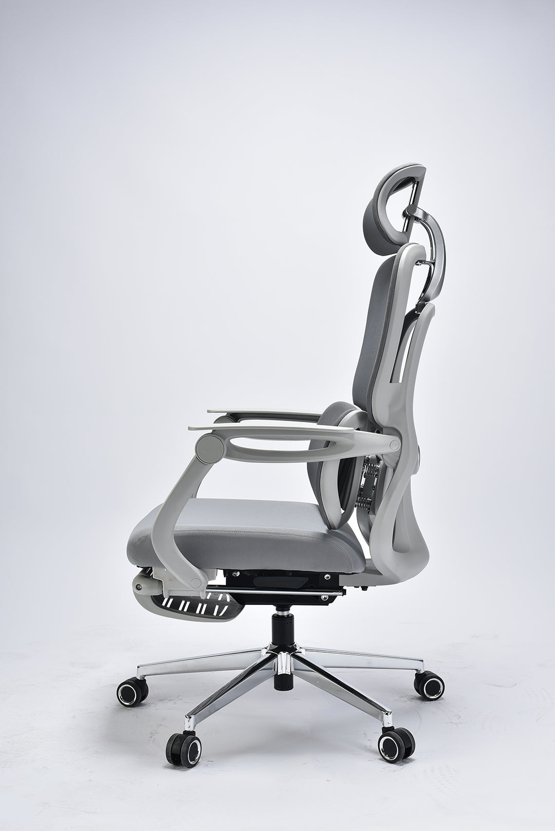 JOHOOFURNITURE Three-zone lumbar support design in the latest office chair pedalN838 Grey