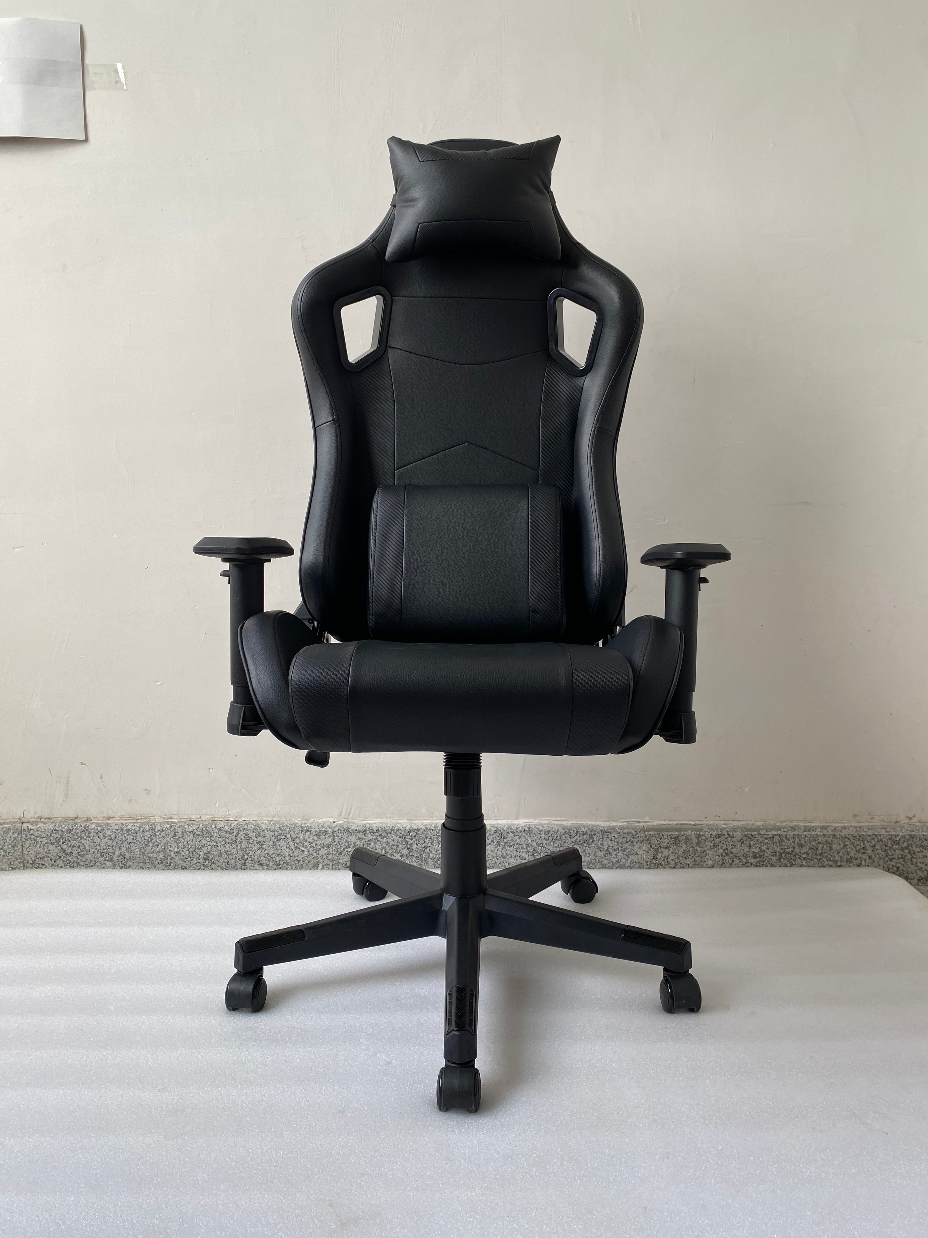 JOHOOFURNITURE Mould Foam Gaming Chair All Black OEM ODM YJ05