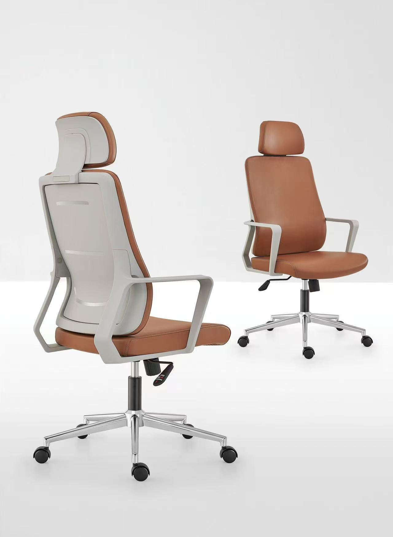 Johoofurniture New Design All Mould Foam Leather Chair A11