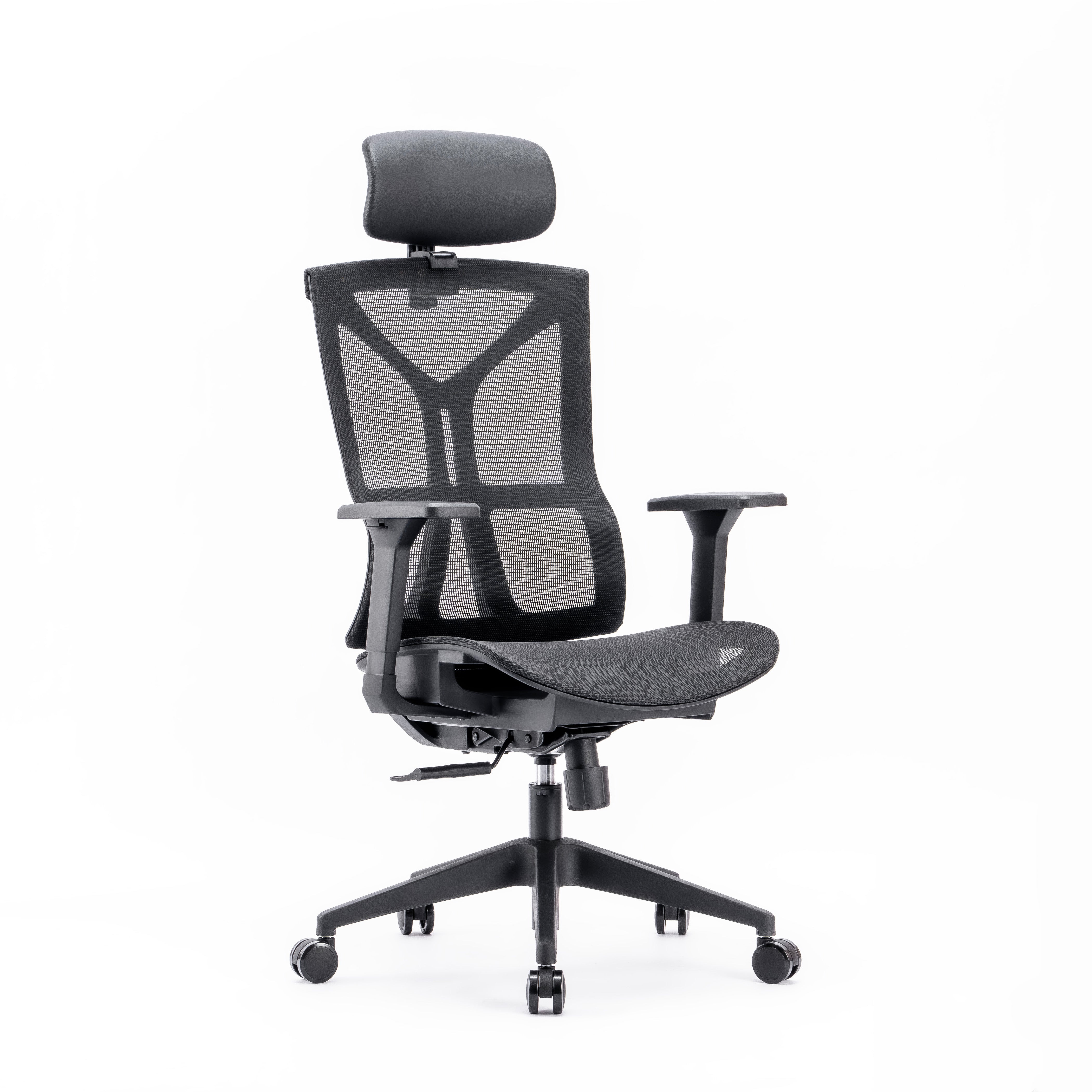 Johoofurniture Manager Chair can with PU Leather Headrest Mesh Chair YS836