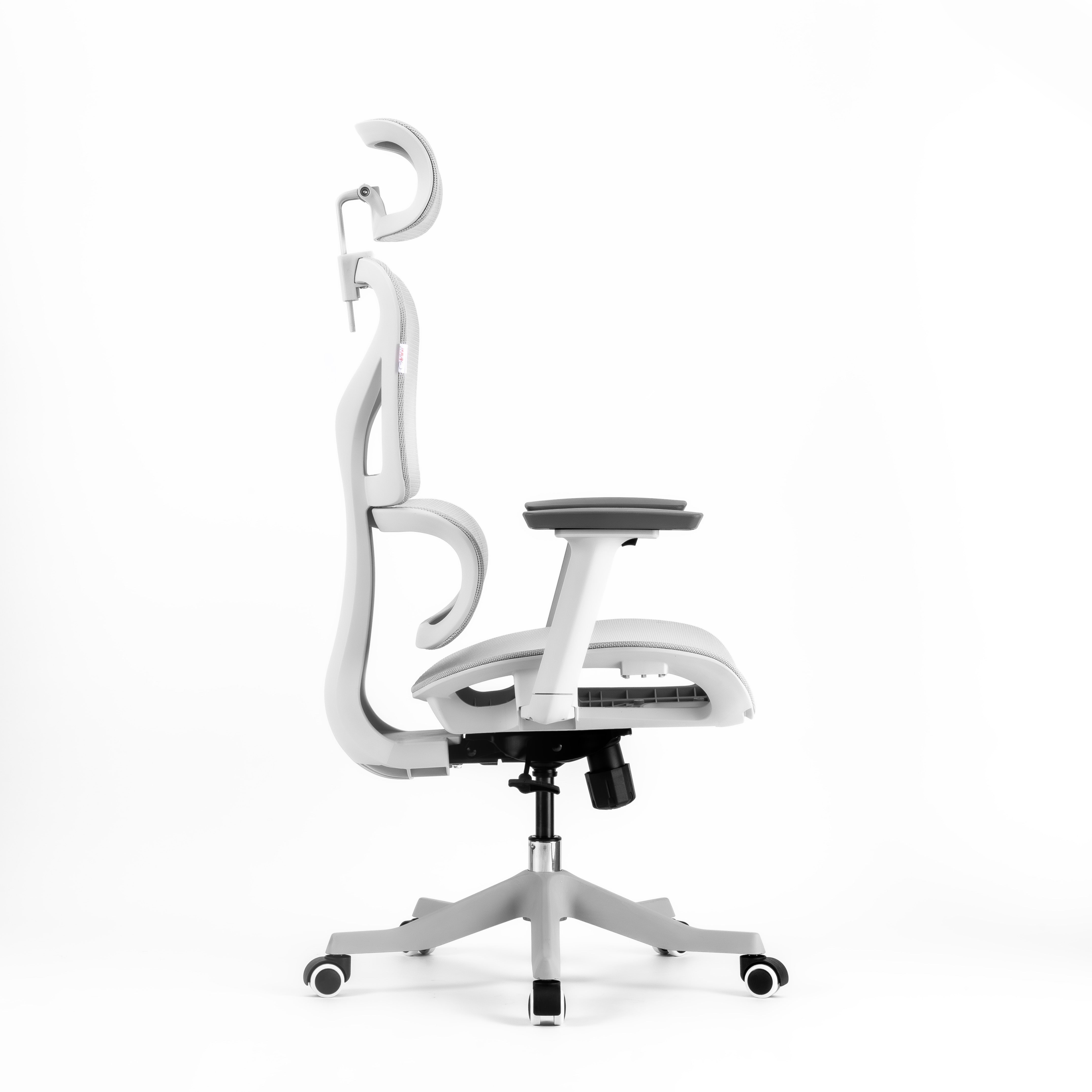 JOHOOFURNITURE Silla de malla con respaldo doble, diseño de plástico blanco G22