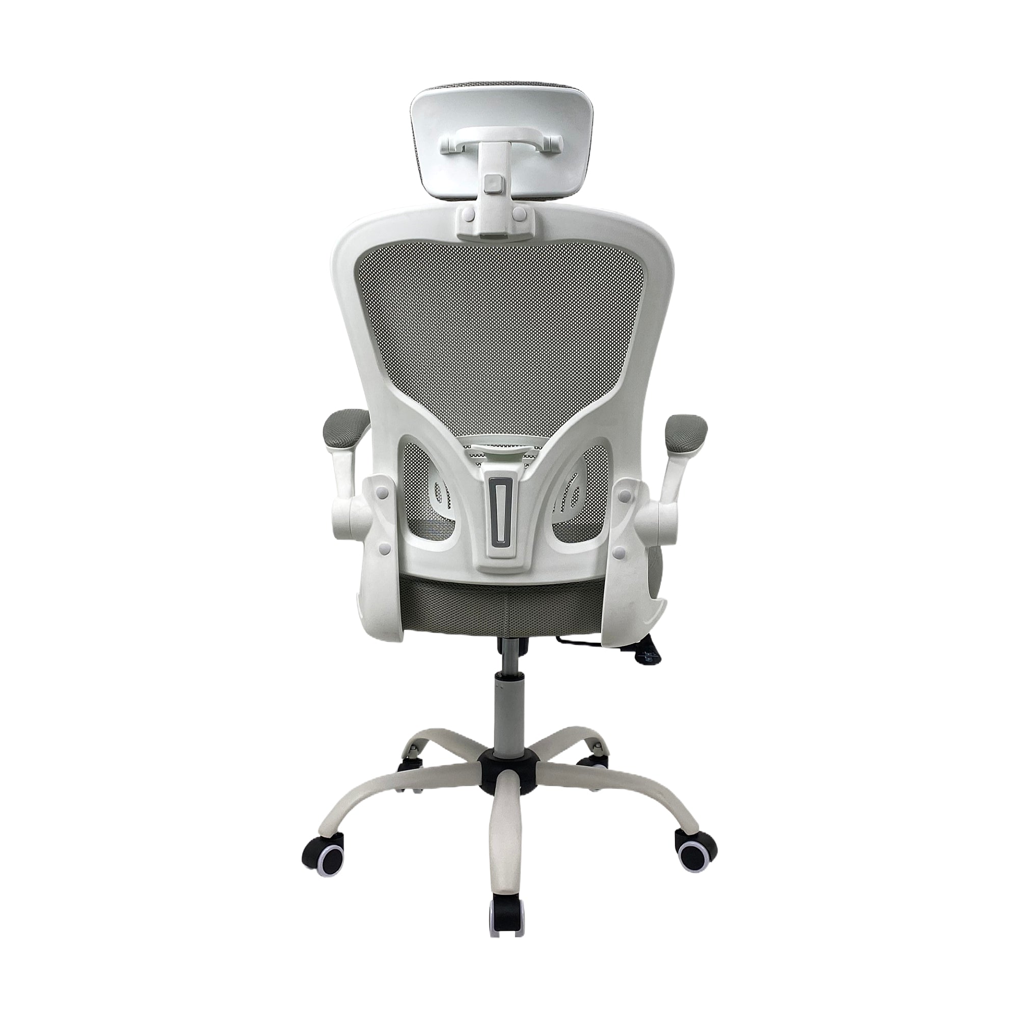 JOHOOFURNITURE Lift UP Armrest Staff Chair Q072 White Color