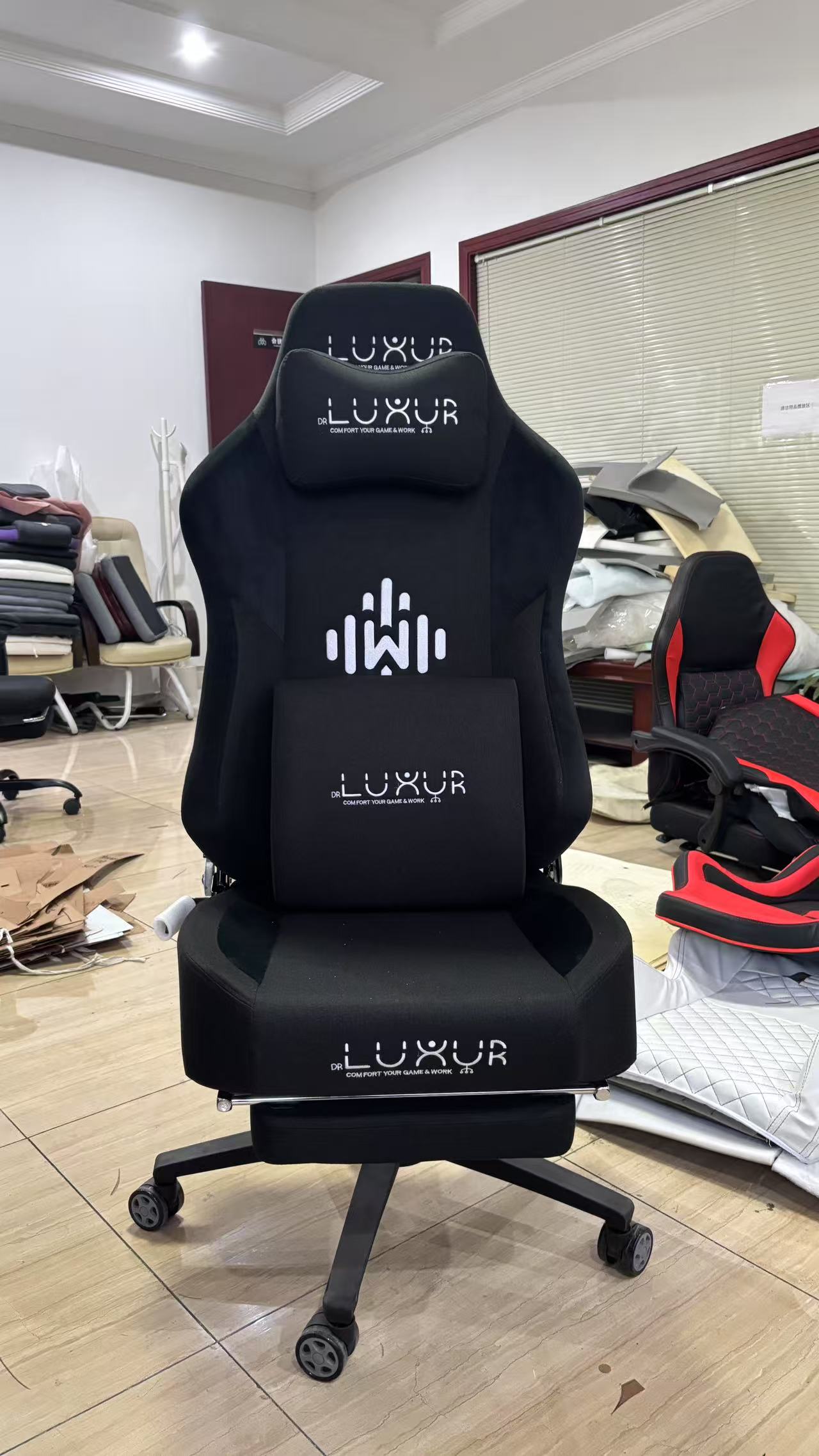 JOHOOFURNITURE  Magnetic Headrest +Magnetic Lumbar Support high End Gaming Chair HA04