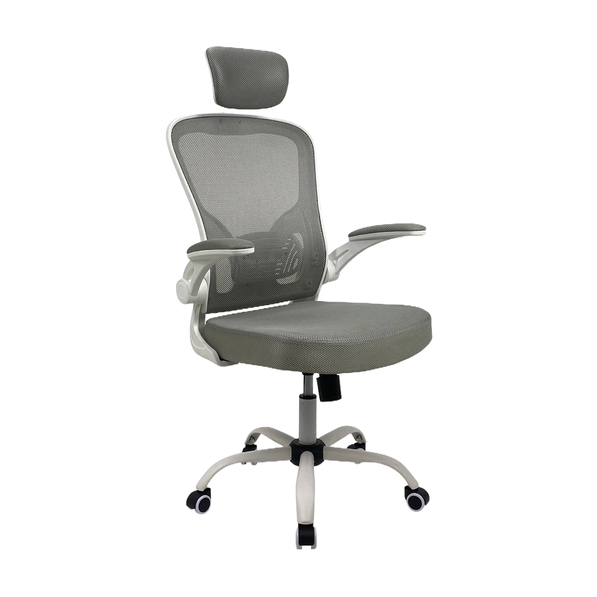 JOHOOFURNITURE Lift UP Armrest Staff Chair Q072 White Color