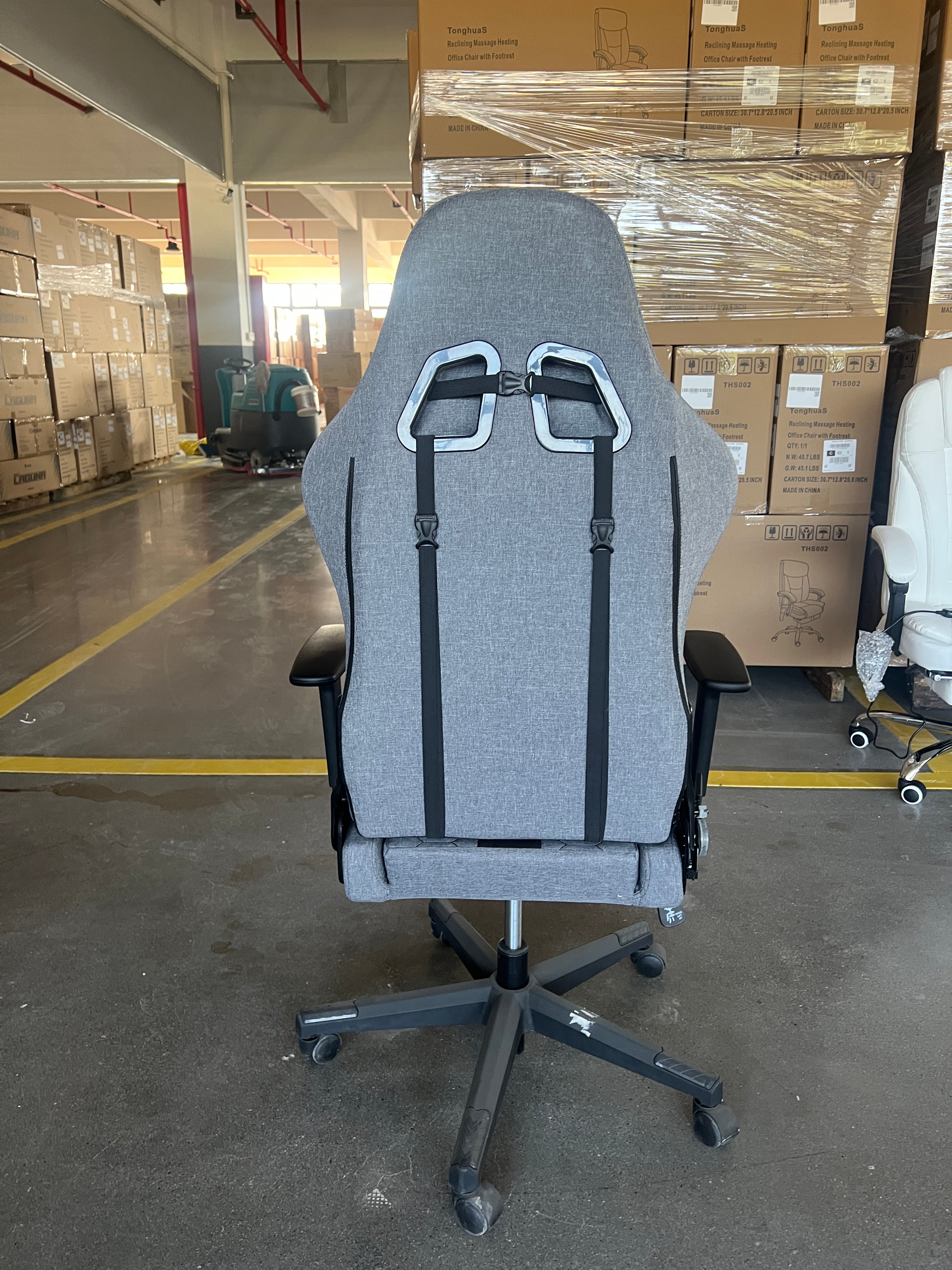 JOHOOFURNITURE Hexagonal Honeycomb Pattern Sports-style Gaming Chair HA01