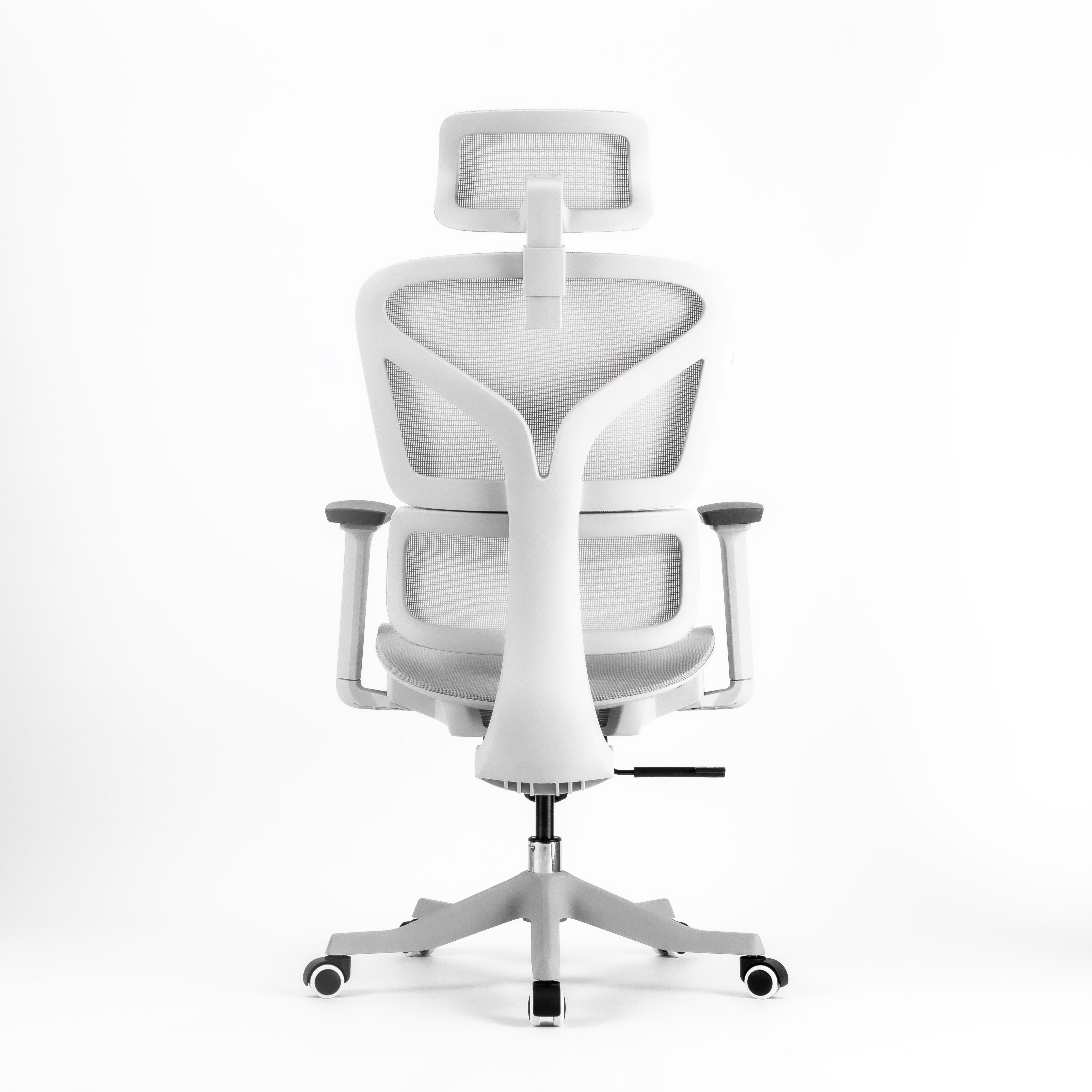 JOHOOFURNITURE Silla de malla con respaldo doble, diseño de plástico blanco G22
