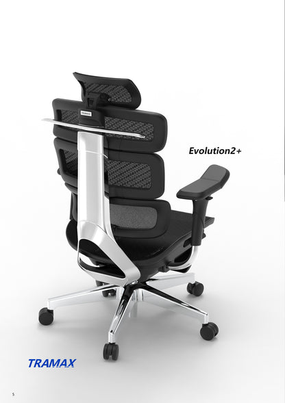 Ergomax Ergonomic 10 Years Warranty Mesh chair BIFMA test EVOLUTION2+