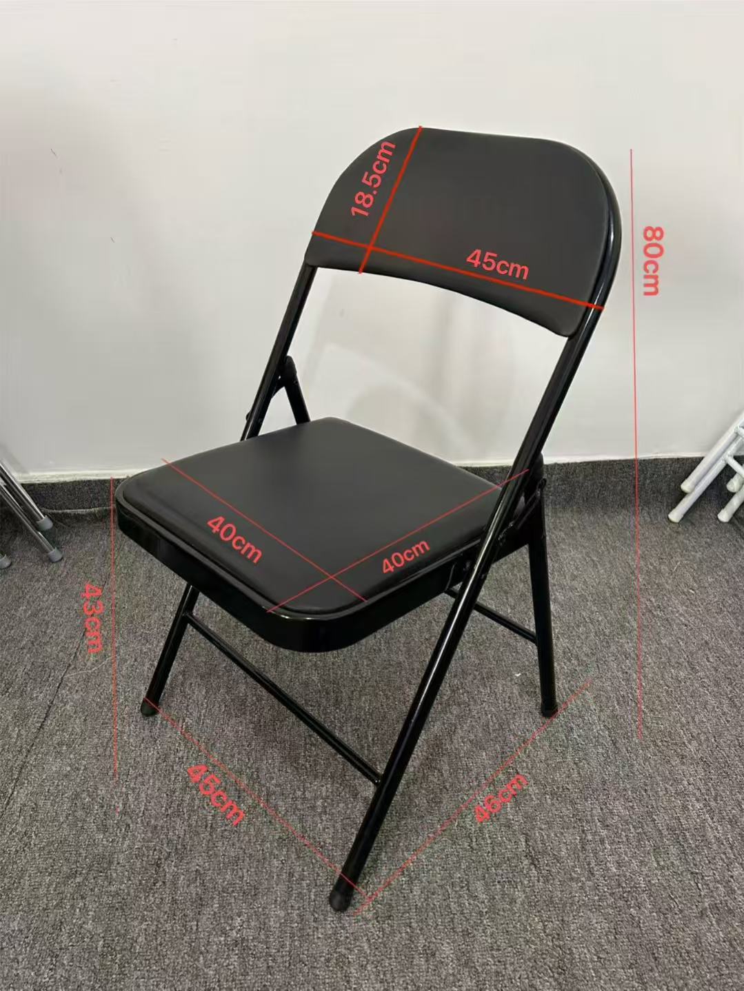 Cheap Price Promotion With Soft Padded Folding plastic chairs Even Party #9010