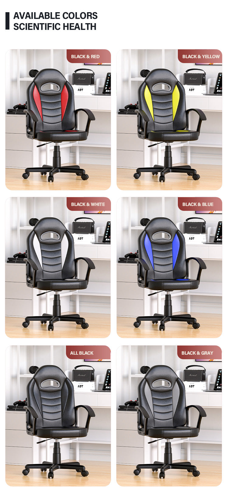 JOHOOFURNITURE Kid Gaming Chair CG02