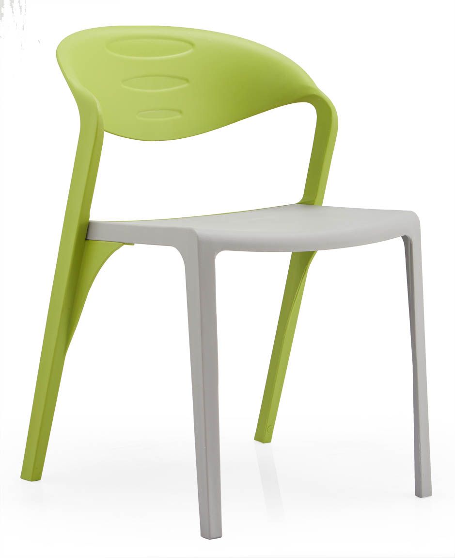 JOHOOFURNITURE Stackable & demountable Waiting Chair Gree Back Grey Seat YC11