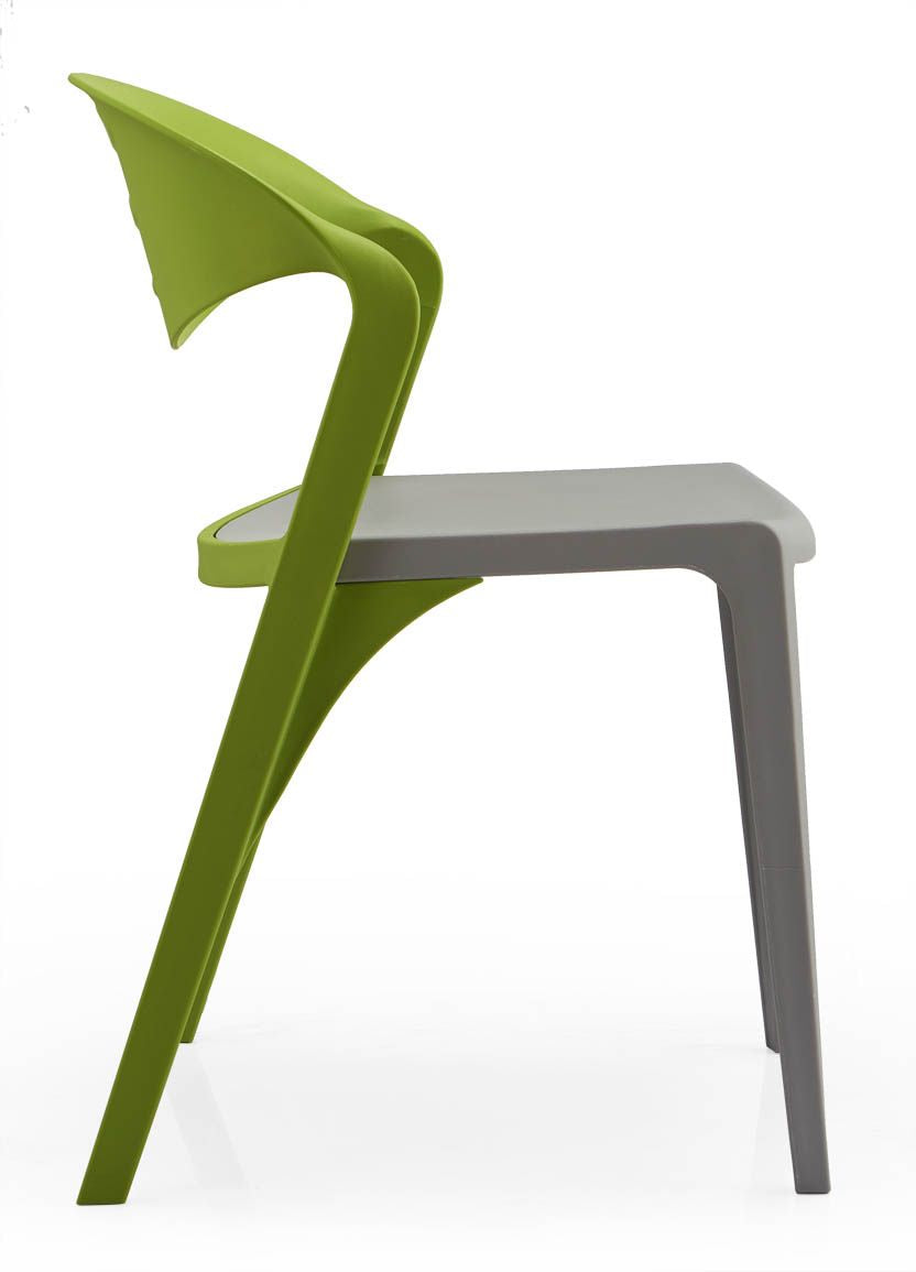 JOHOOFURNITURE Stackable & demountable Waiting Chair Gree Back Grey Seat YC11