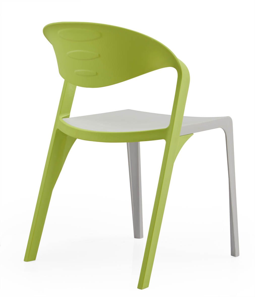 JOHOOFURNITURE Stackable & demountable Waiting Chair Gree Back Grey Seat YC11