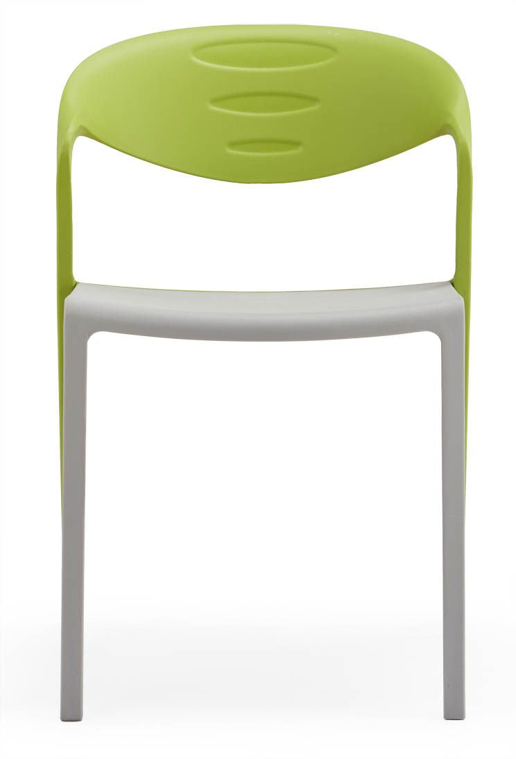 JOHOOFURNITURE Stackable & demountable Waiting Chair Gree Back Grey Seat YC11