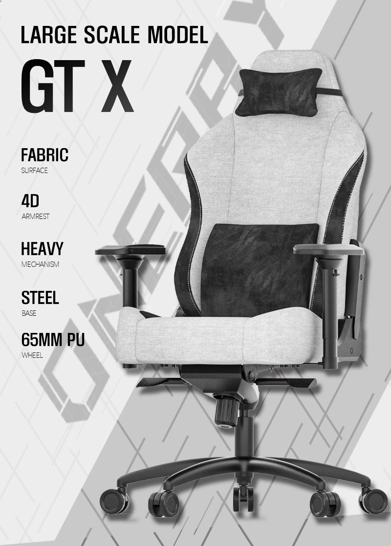 JOHOOFURNITURE Skin-friendly fabric Gaming Chair GTX