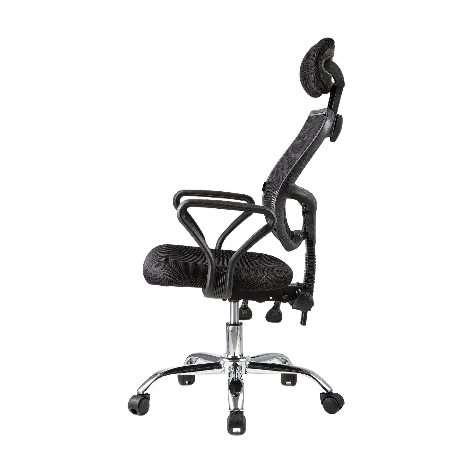JOHOOFURNITURE Fixed Armrest Office Chair with Headrest J09