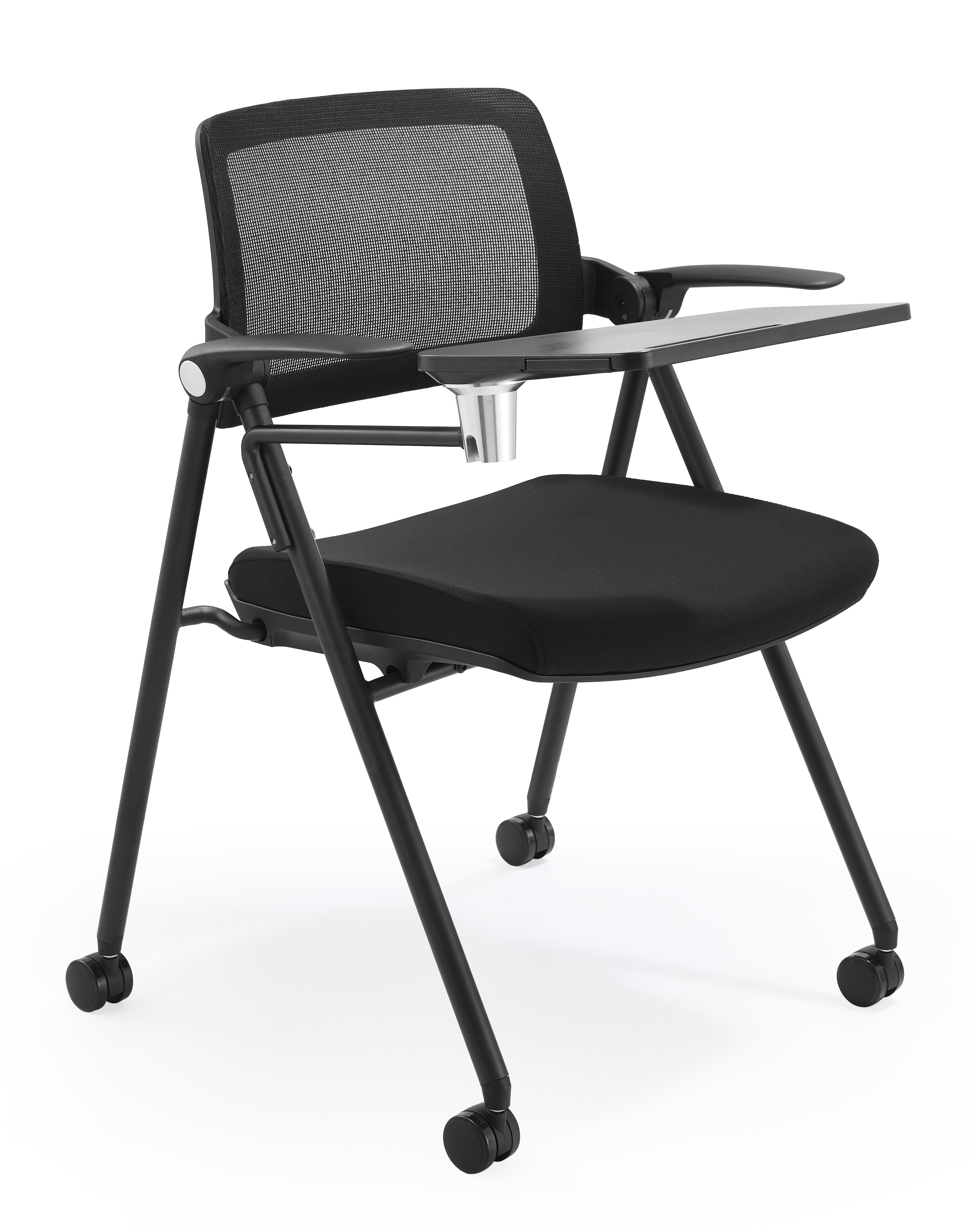JOHOOFURNITURE Foldable Stackable Gurest Chair alloy stand Writing Pad YC71